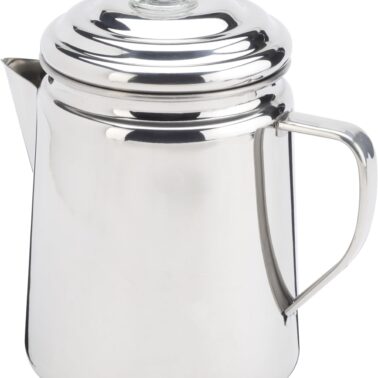Coleman Stainless Steel Coffee Percolator, 12-Cup Capacity Durable Outdoor Coffee Maker for Camping, Backpacking, RV, Stovetop, Campfire, & More, No Filters Needed